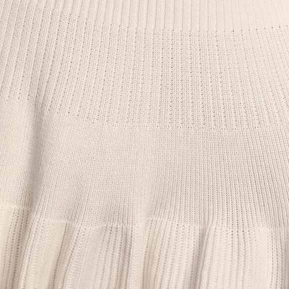 NEW Free People Cream Solid Gold Ribbed Knit Skirt - Picture 11 of 15